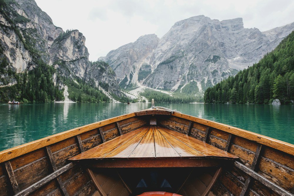 Mountain lake landscape